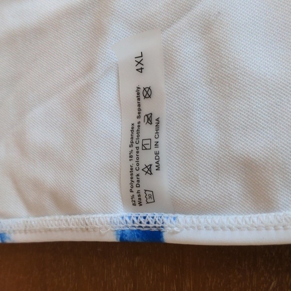 TIE DYE TWO-PIECE TANKINI SWIM DRESS 4XL 4th Of July Ready! - Picture 14 of 16